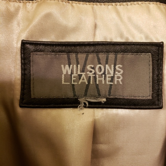 Wilsons Leather Black Button Front Coat, plus size - Picture 2 of 8